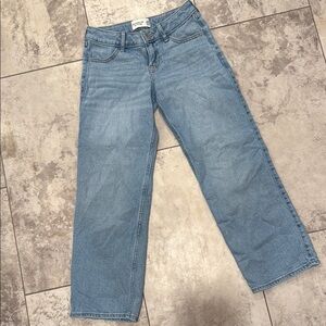 Abercrombie Kids Blue Straight Jeans Versatile Style